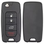 2015-2020 Jeep Renegade Fiat 500X / 4-Button Flip Key / PN: FI5-AM433TX / 2ADFTFI5AM433TX (AFTERMARKET)